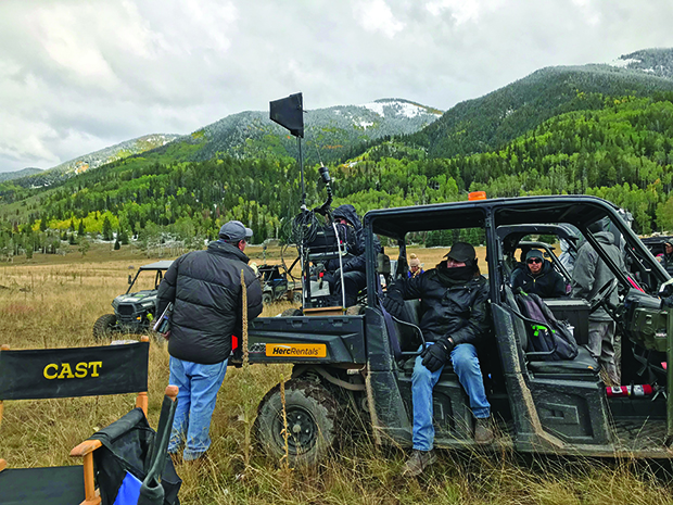 The sound team loading the Gator on location. Photo: Courtesy of Thomas Curley